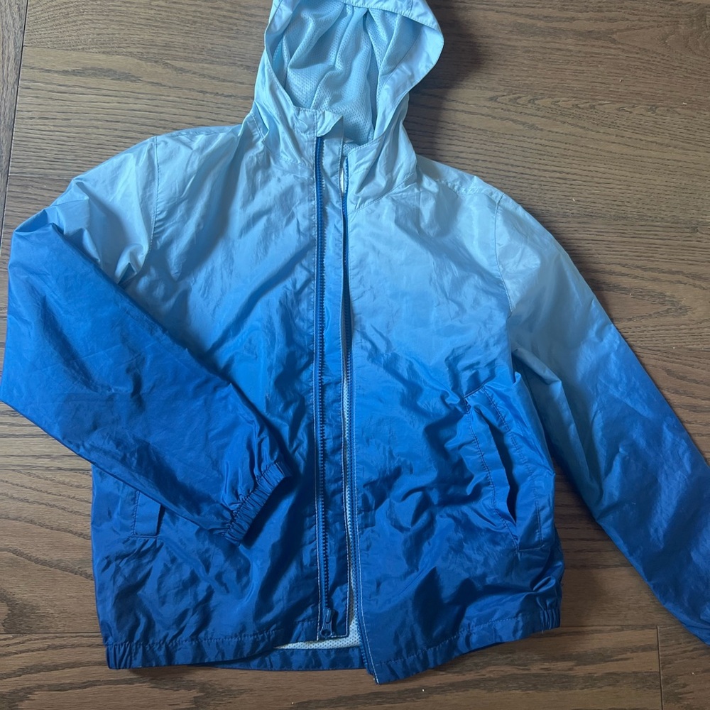 GAP Light Blue Hooded Jacket - youth size 10/12